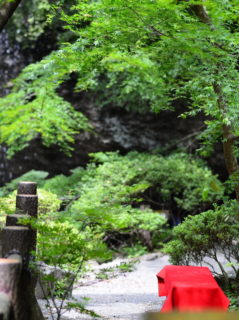 月待の滝の茶屋から