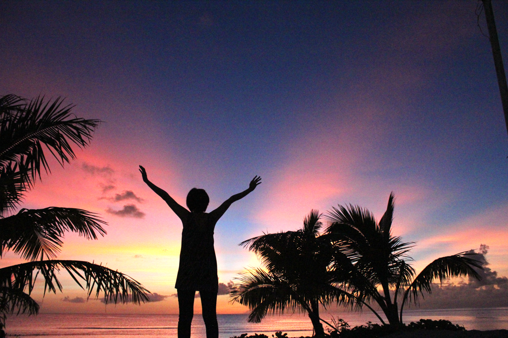 sunset and me