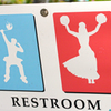 sign of restroom