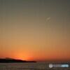 夕暮れの流れ星？