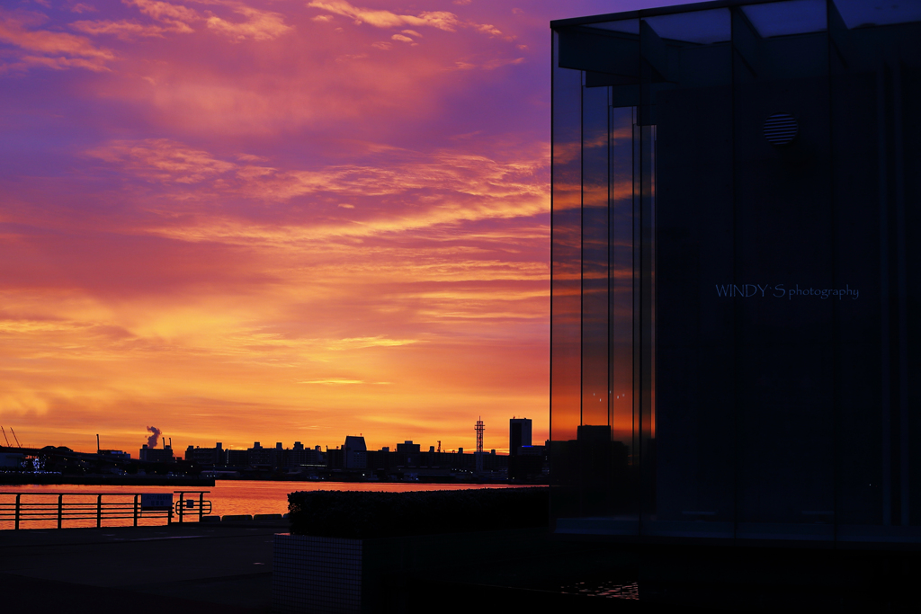 朝焼けのHarbor View