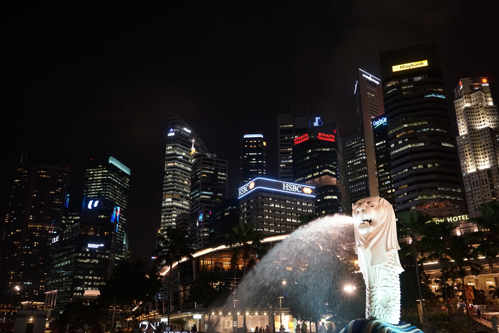 都会のマーライオン