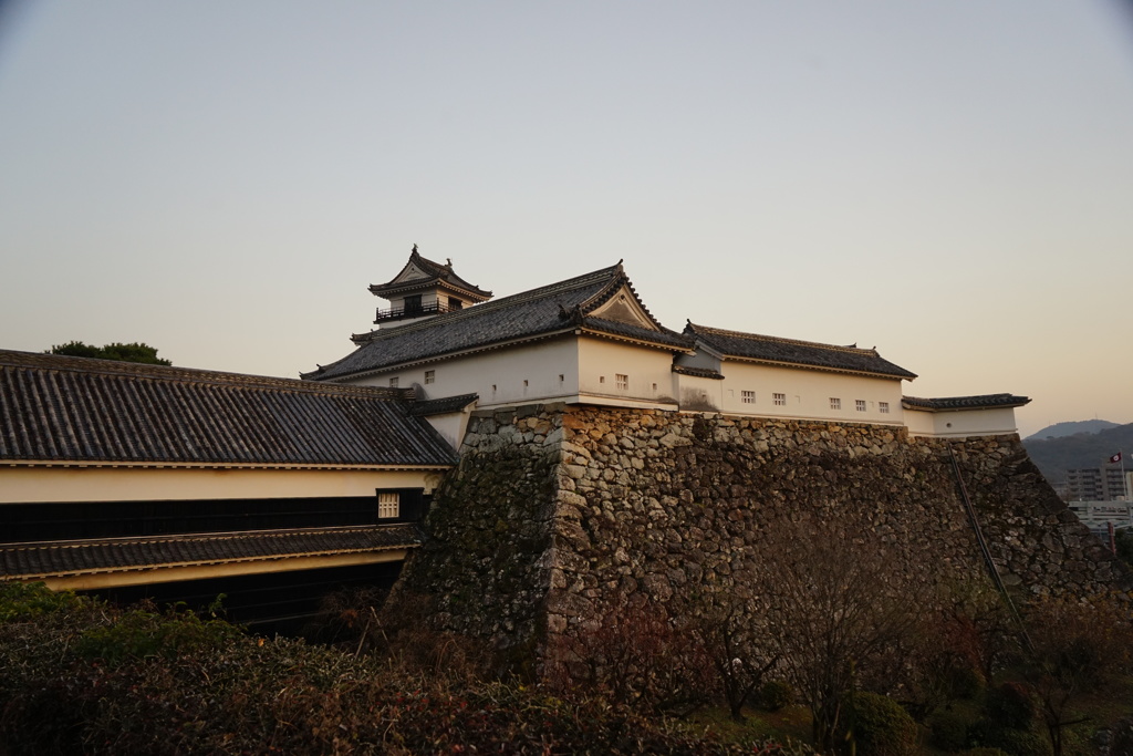 夕日の城