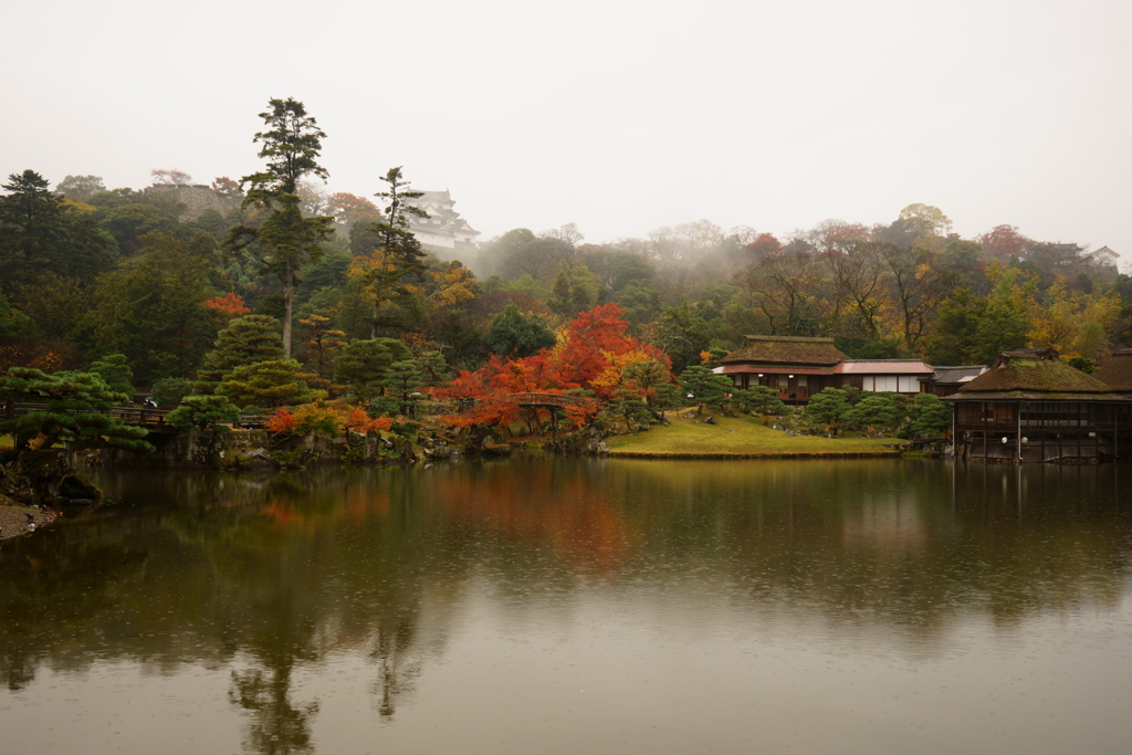 玄宮園からの彦根城