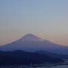 朝焼けの富士山