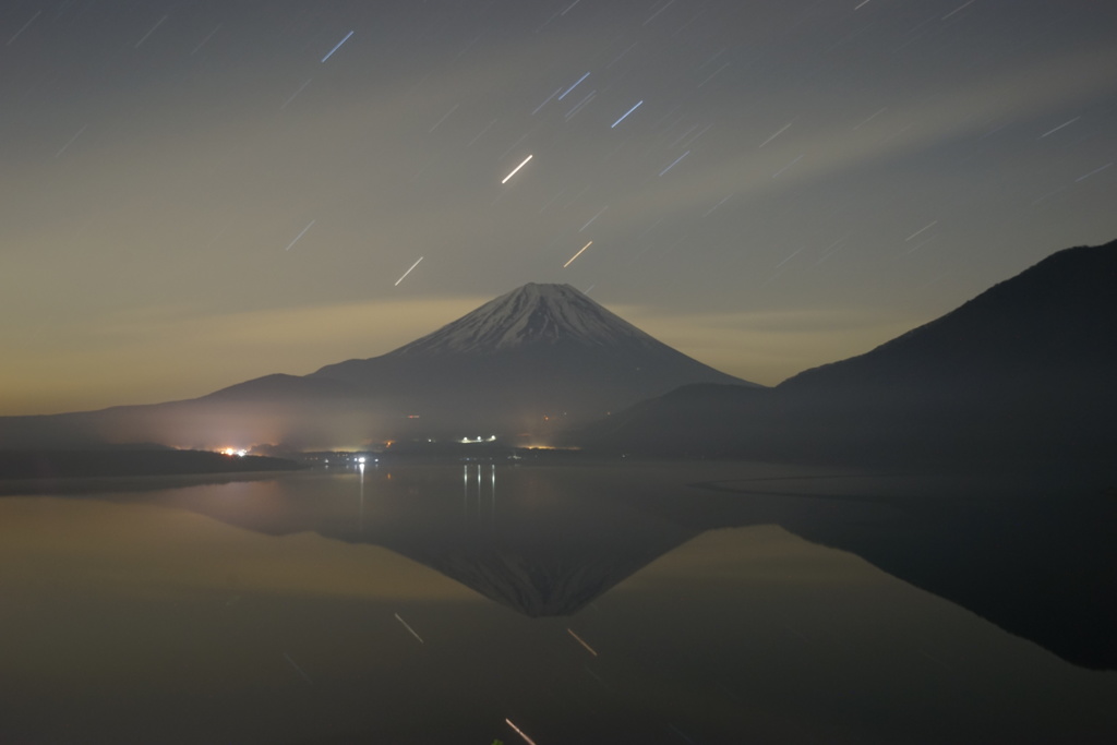 鏡面本栖湖