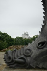 白鷺城の白い朝