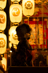 粽の売り子in祇園祭り