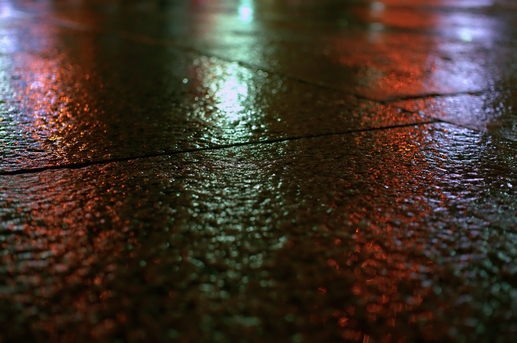 wet road