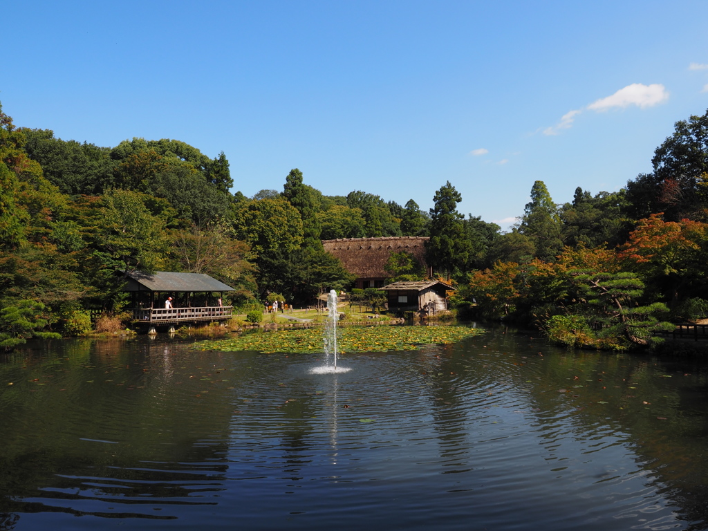 合掌造りのある風景
