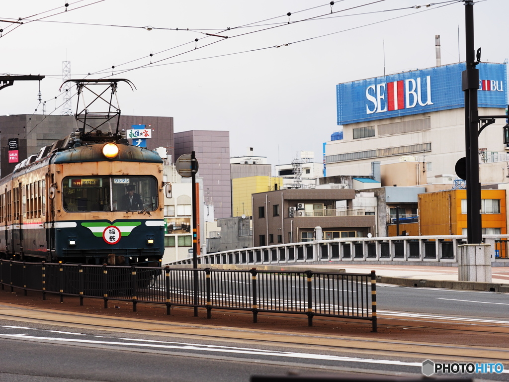 福井市中心部の風景
