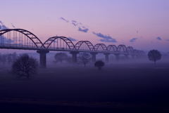 水管橋の朝