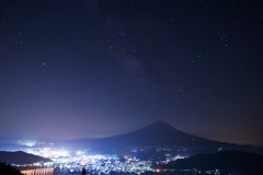 星夜の富士