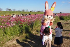お花をあげるね