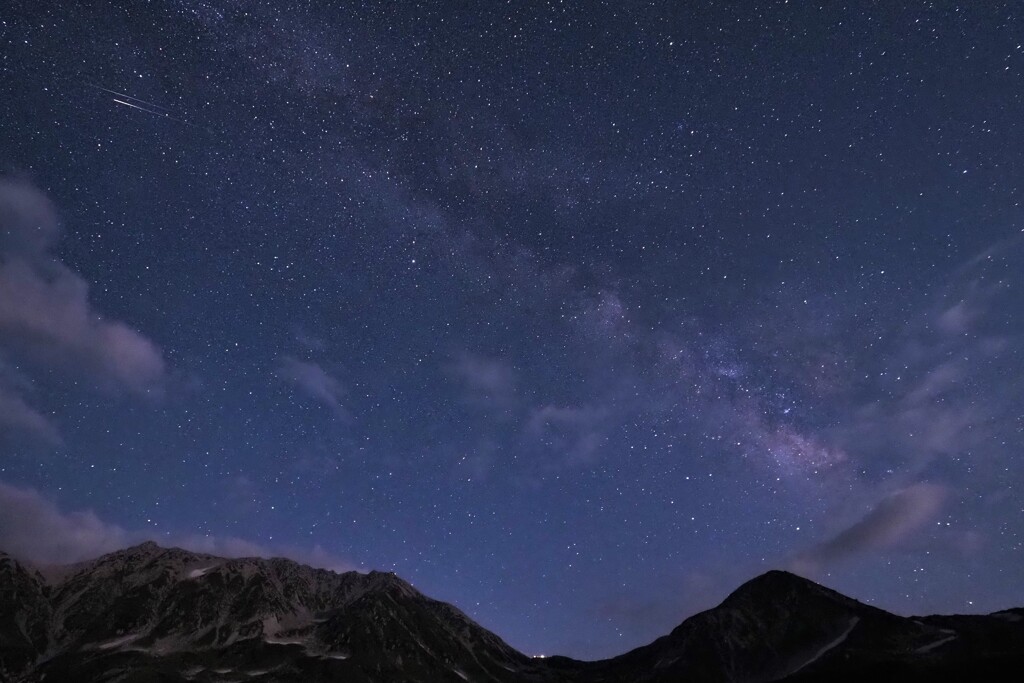 立山の宙に