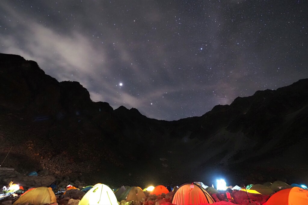 涸沢の夜