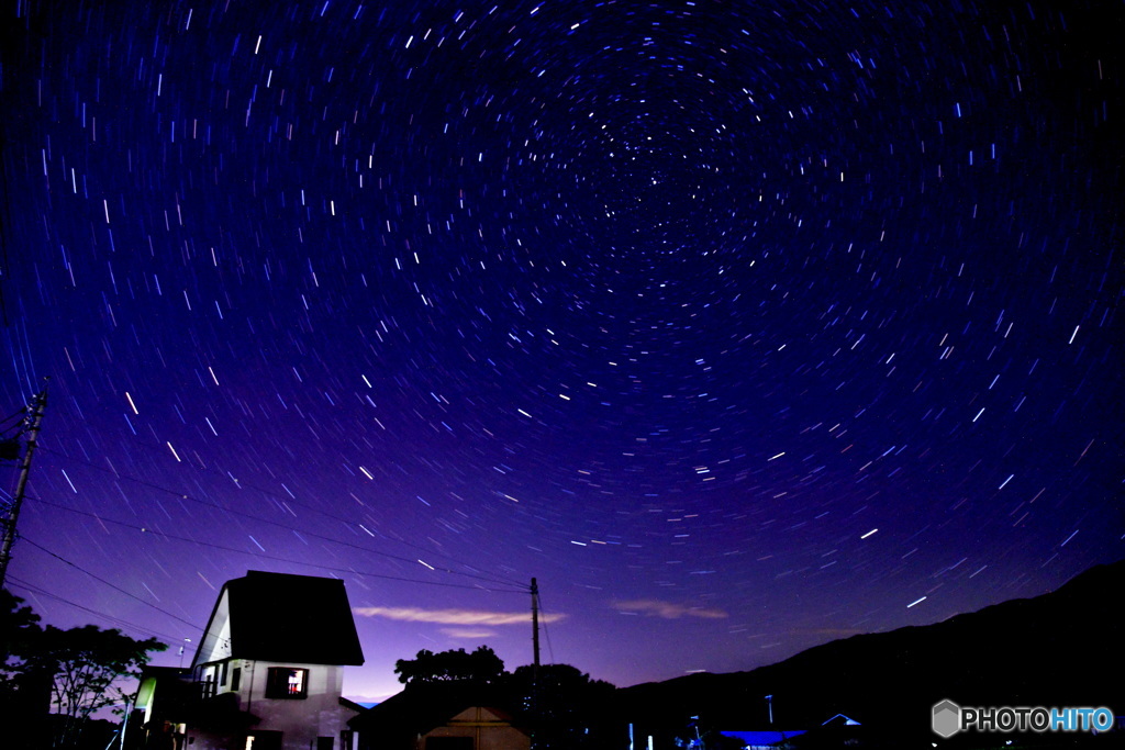 里の夜空