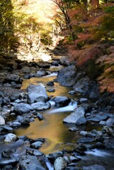 晩秋、桐生川上流