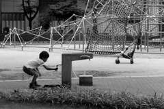 公園の少年