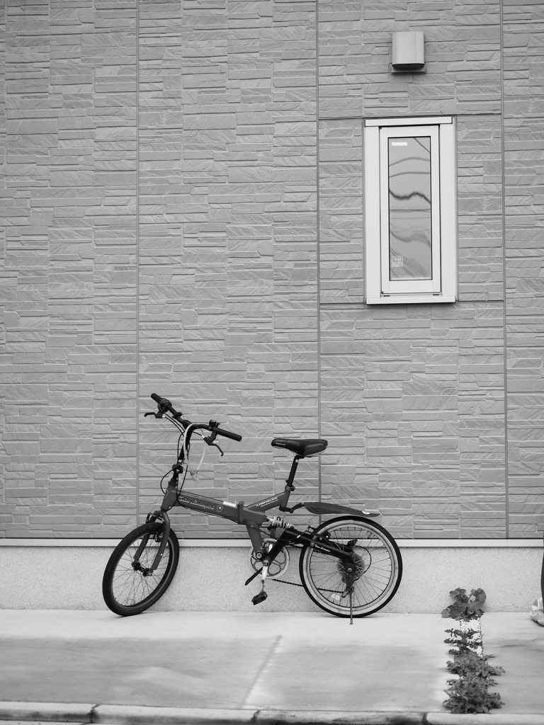 自転車のある家