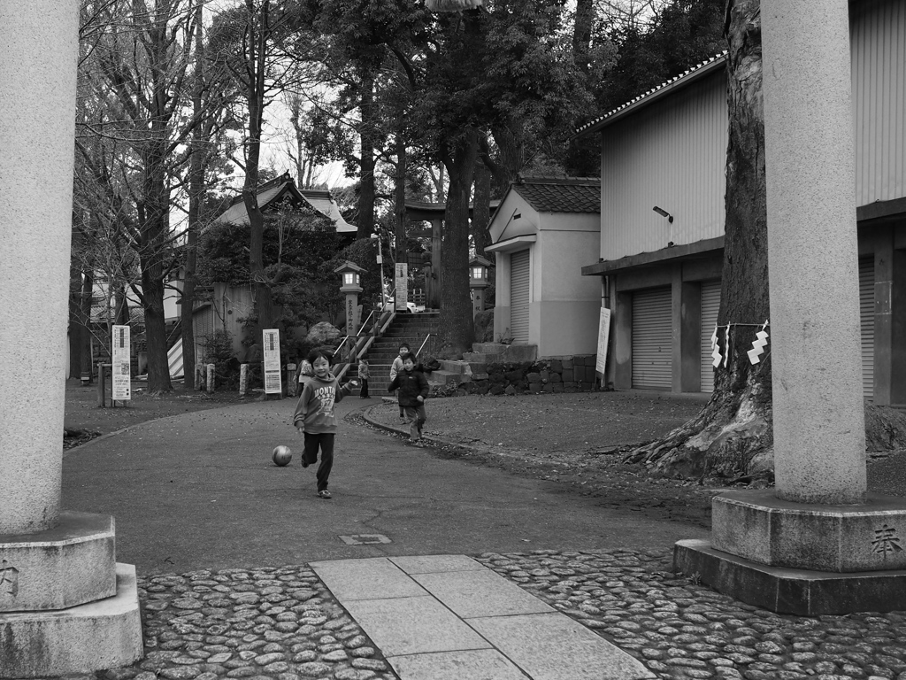 ゴールは鳥居