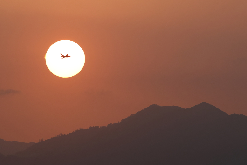 夕陽のT-4　新田原基地473