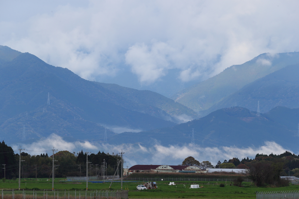 新田原基地154　山並み