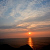 加佐の岬の夕日