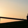 夕暮れに