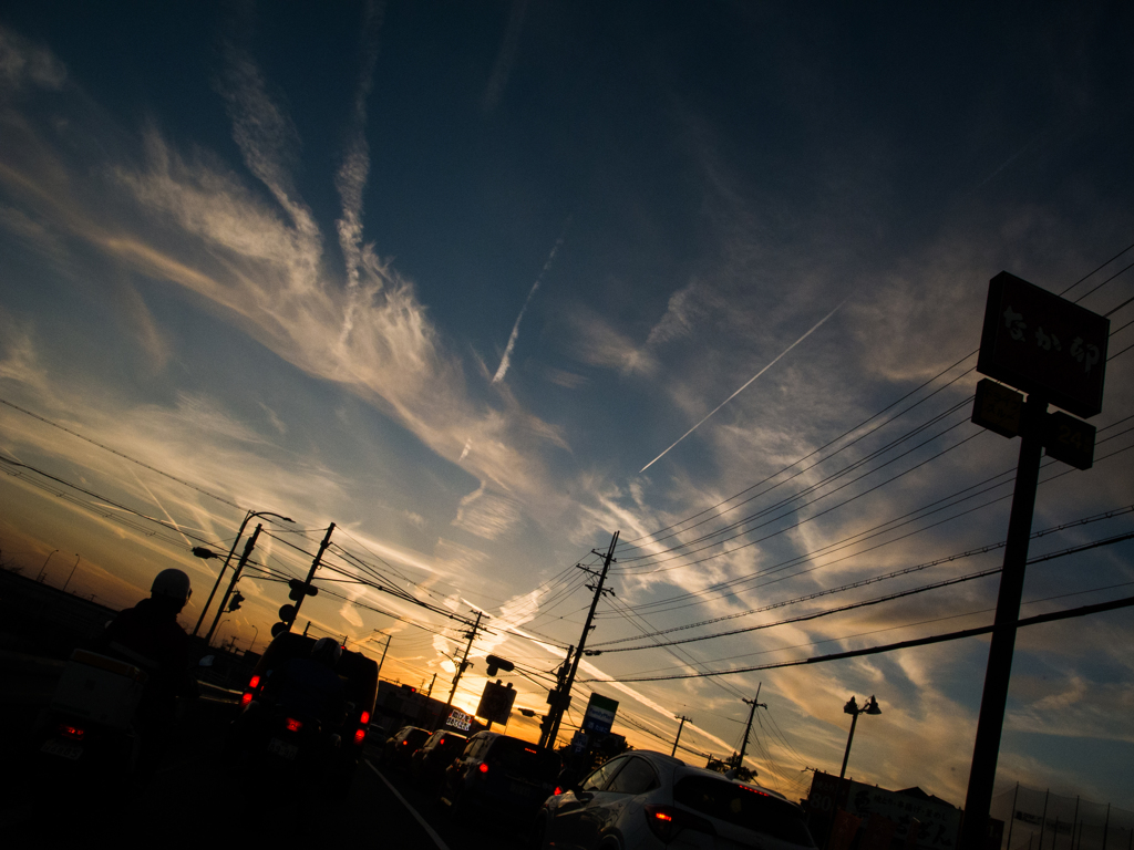 今日の夕景