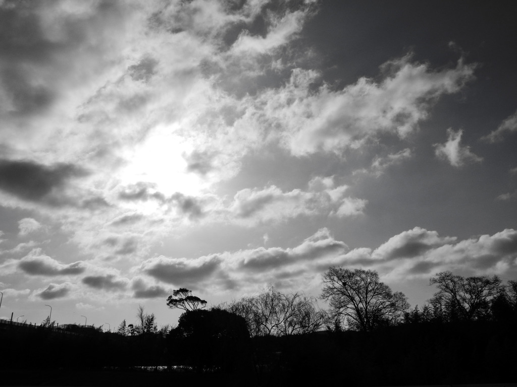 朝の空