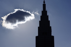 新宿御苑から見る高層ビル