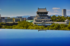 Castle in the blue.