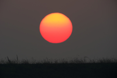 渡良瀬の夕日
