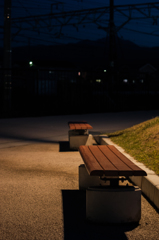 夜の腰掛