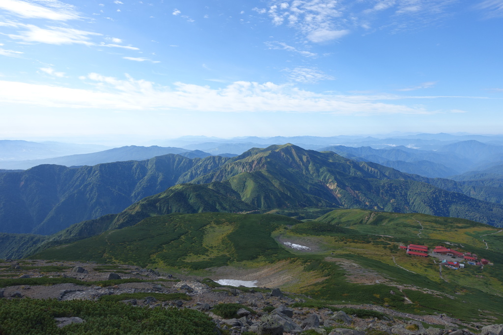 秋の空と白山からの眺望３