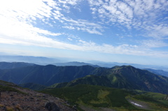 秋の空と白山からの眺望２