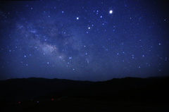天の川、アンタレスと火星と