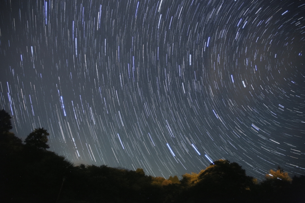 北西の星空