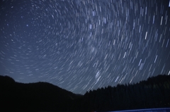 北天の星景