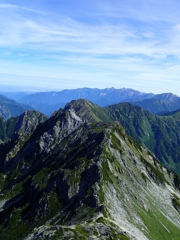 北アルプスの峰々（針ノ木岳）