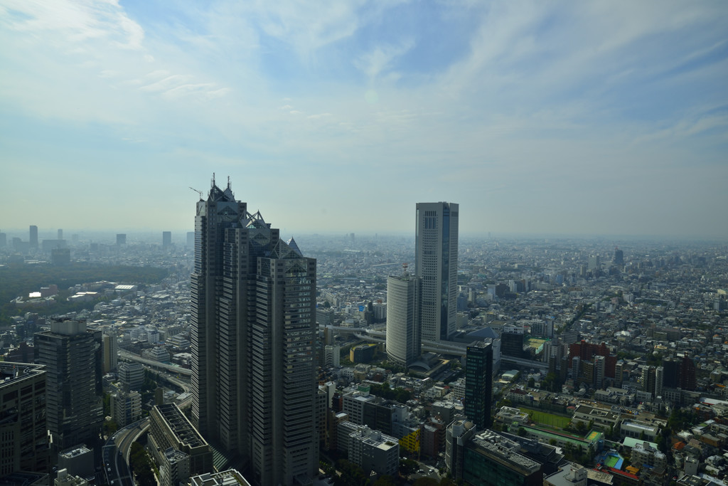 都庁から南西方向の景色