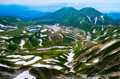 仲良く大日岳と奥大日岳