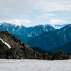 立山より後立山を望む