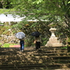 　木陰の石段