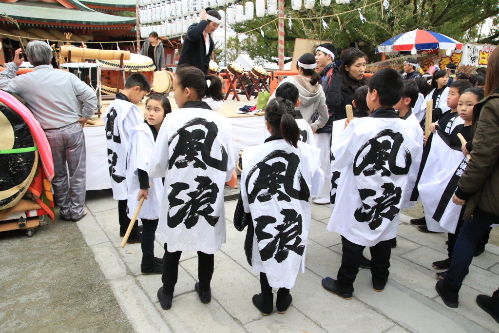 　風浪宮太鼓　子供