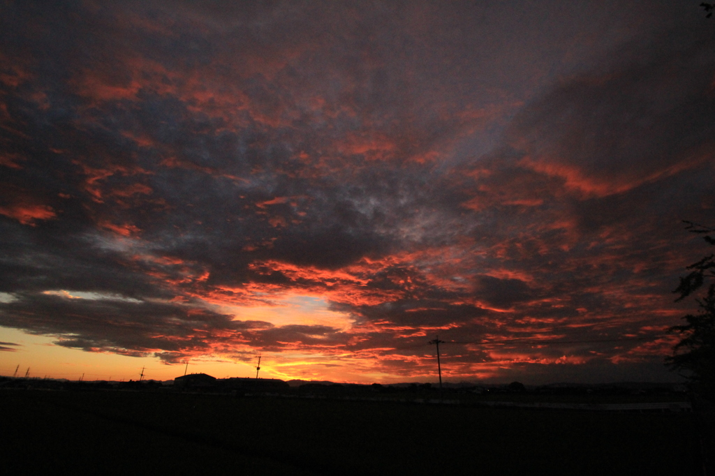 ７．３１　朝焼け　４