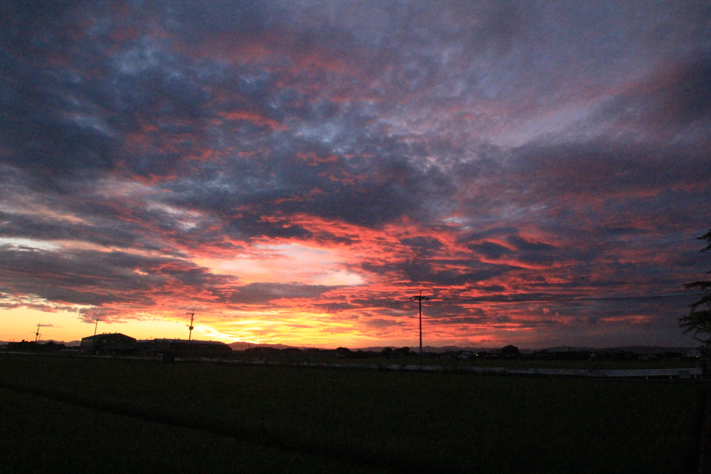 ７．３１　朝焼け　２