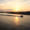夕暮れの昇開橋　２