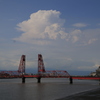 　夏の昇開橋